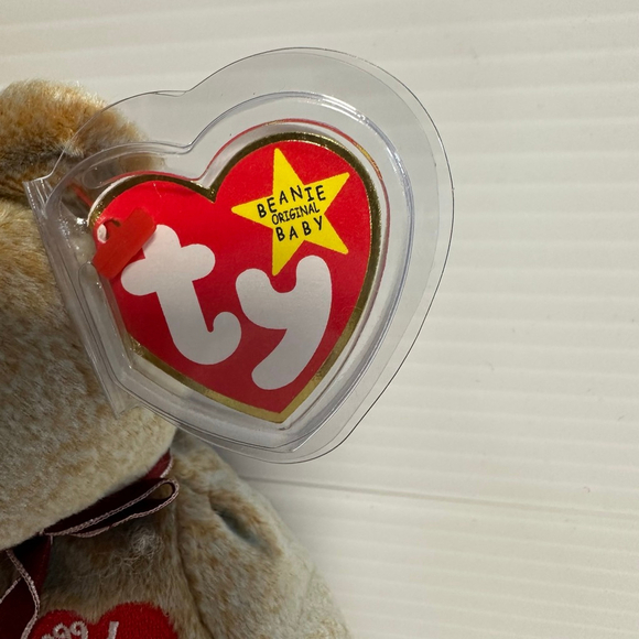 Ty Beanie Baby 1999 Signature Bear Plush Toy Gold Mint Canadian Tush Tag NWT NEW - Picture 9 of 16